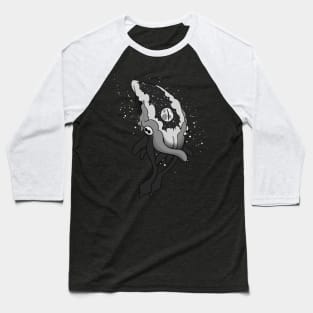 Cosmic Squid B&W Baseball T-Shirt